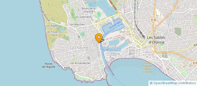 localisation de l'entreprise EURL BERNARD à LES SABLES D'OLONNE