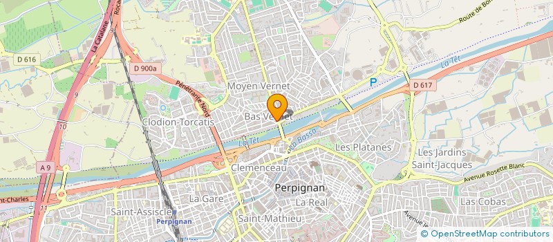 localisation de l'entreprise EURL BERNARD DEJEAN à PERPIGNAN