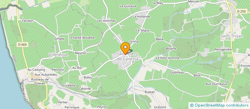 localisation de l'entreprise EURL BERNARD PAUL SANCHEZ  SAINT-CIERS-DE-CANESSE