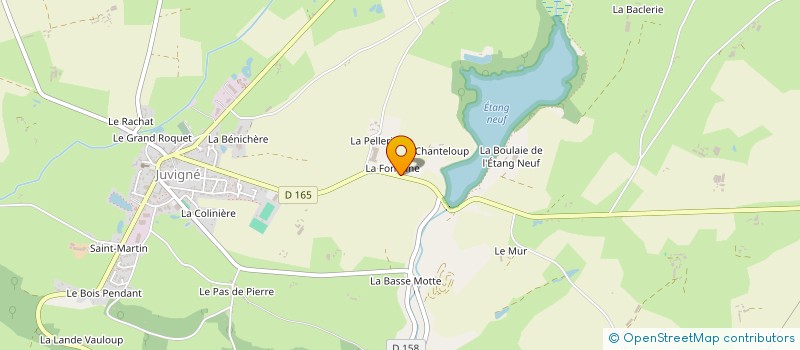 localisation de l'entreprise EURL BERTHELOT LUDOVIC MACONNERIE  JUVIGNE