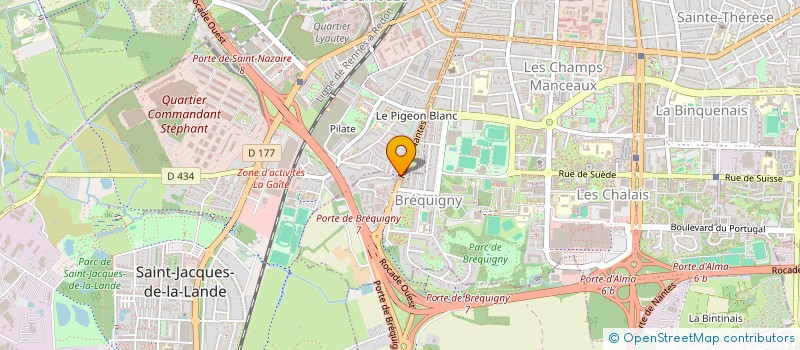 localisation de l'entreprise EURL BERTRAND FAISANT  SAINT-JACQUES-DE-LA-LANDE