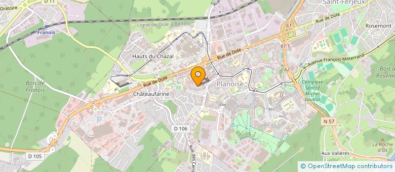 localisation de l'entreprise EURL BESANCON HYGIENE ET PROPRETE  BESANCON