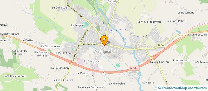 localisation de l'entreprise EURL BESNARD  MERDRIGNAC