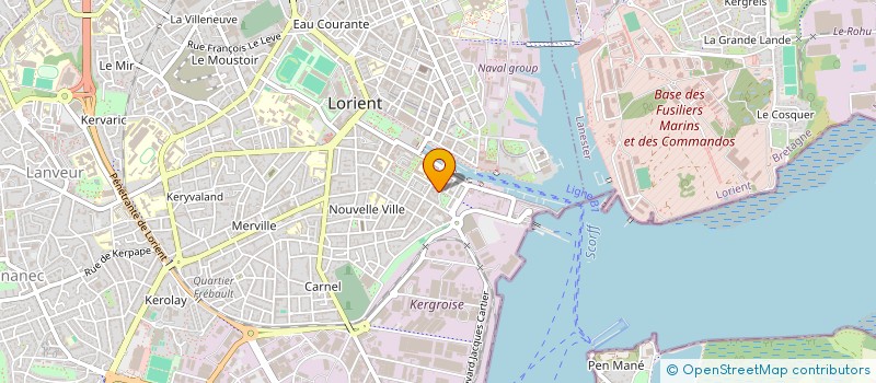 localisation de l'entreprise EURL BEVAN  LORIENT