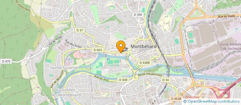 localisation de l'entreprise EURL BEYL'FLO  MONTBELIARD
