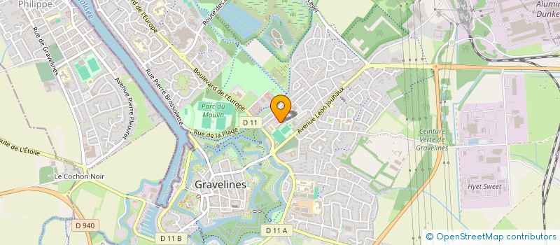 localisation de l'entreprise EURL BFI DEVELOPPEMENT  GRAVELINES