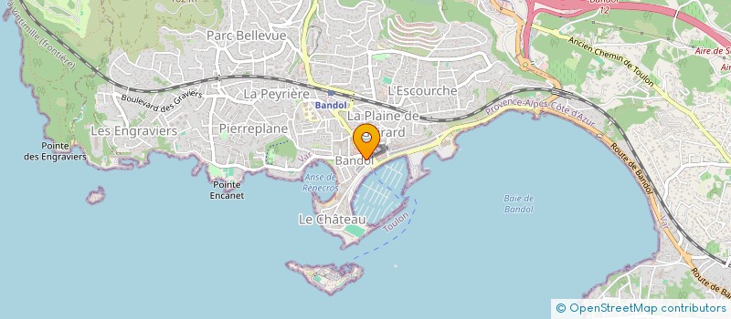 localisation de l'entreprise EURL BIANC E NERU à BANDOL