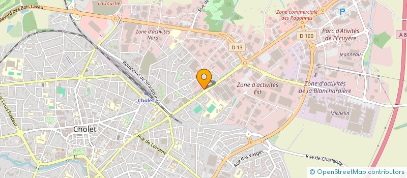 localisation de l'entreprise EURL BICHON à CHOLET