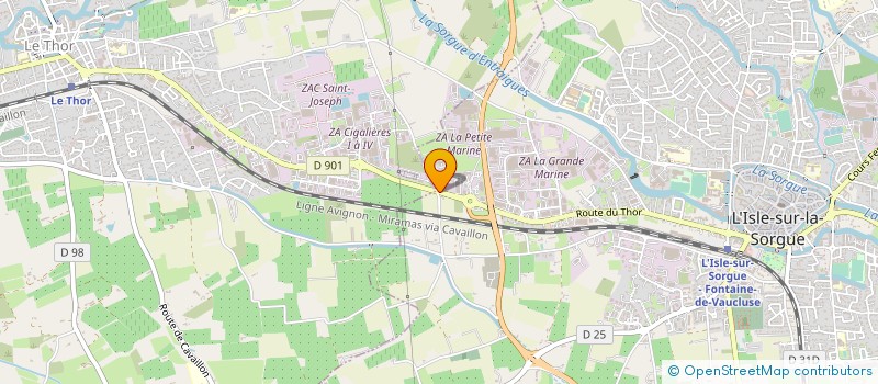 localisation de l'entreprise EURL BIDAL ALAIN EDOUARD  L'ISLE-SUR-LA-SORGUE