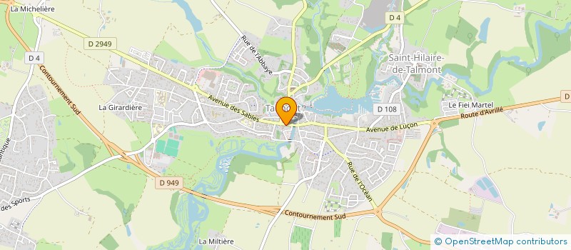 localisation de l'entreprise EURL BIEN EN VUE à TALMONT-SAINT-HILAIRE