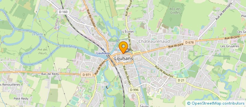 localisation de l'entreprise EURL BIENVENUE à LOUHANS
