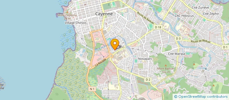 localisation de l'entreprise EURL BIJOUTERIE DE L AVENIR  CAYENNE