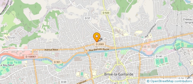 localisation de l'entreprise EURL BIJOUTERIE DU PARC  BRIVE-LA-GAILLARDE