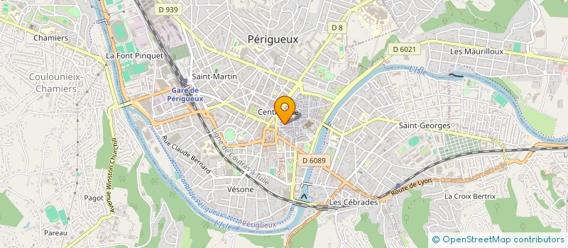 localisation de l'entreprise EURL BIJOUTERIE PIERRE LAVERGNE à PERIGUEUX