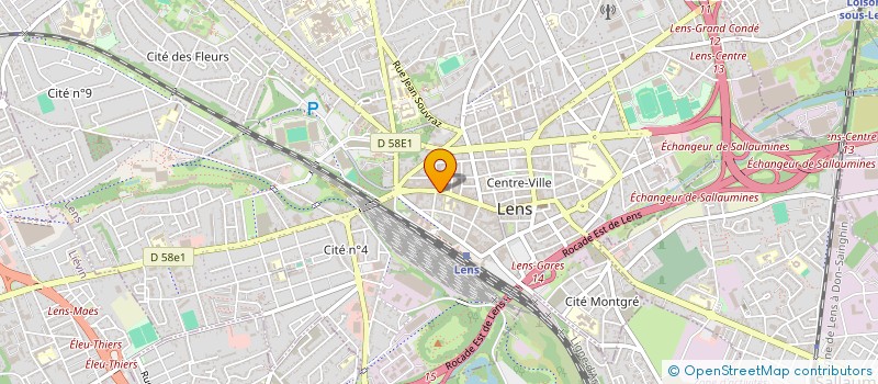 localisation de l'entreprise EURL BIJOUTERIE ROUSSEL à LENS