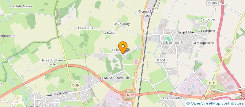 localisation de l'entreprise EURL BILLON CORVEE à VALFRAMBERT