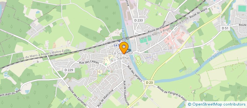 localisation de l'entreprise EURL BISI à LA SUZE-SUR-SARTHE