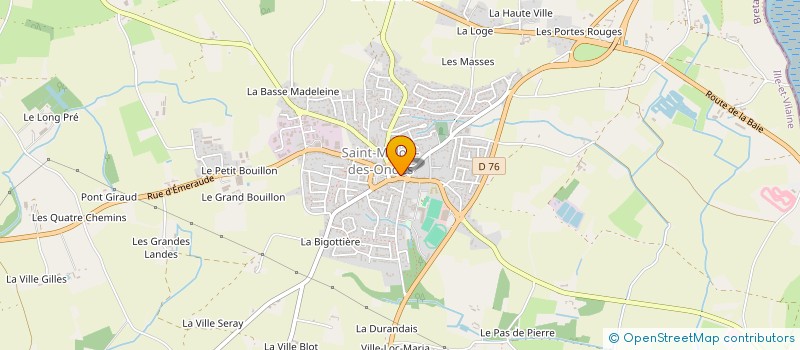 localisation de l'entreprise EURL BISTROT D'HENRY  SAINT-MELOIR-DES-ONDES