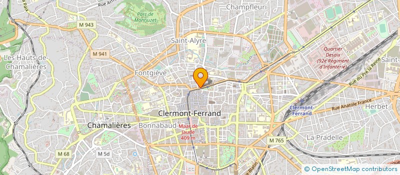 localisation de l'entreprise EURL BLAISE PASCAL  CLERMONT-FERRAND