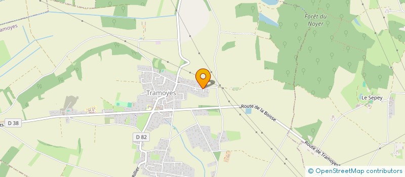 localisation de l'entreprise EURL BLANC JULIEN  TRAMOYES