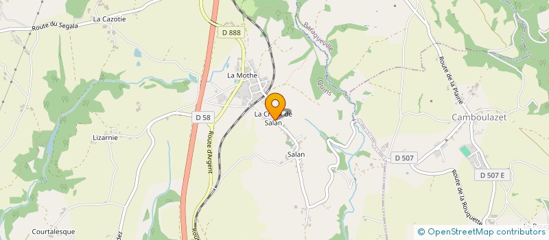 localisation de l'entreprise EURL BLANC MICHEL  NAUCELLE