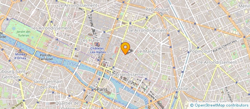 localisation de l'entreprise EURL BLANCHE à PARIS