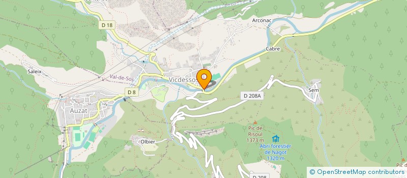 localisation de l'entreprise EURL BLANCHISSERIE DU VICDESSOS à VAL-DE-SOS