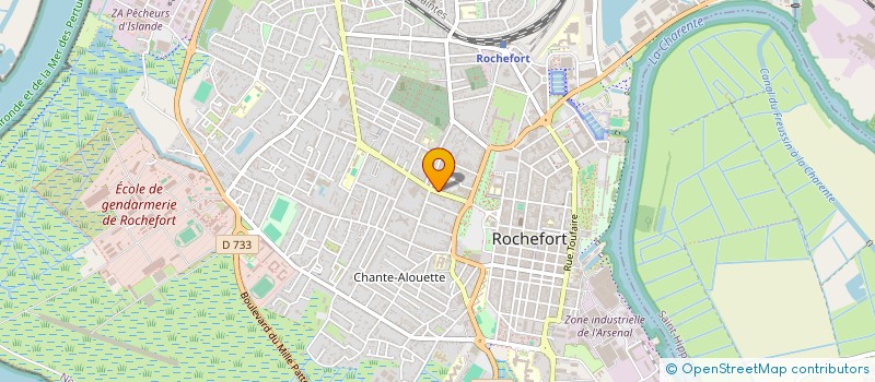 localisation de l'entreprise EURL BLANCHISSERIE OCEANIA à ROCHEFORT