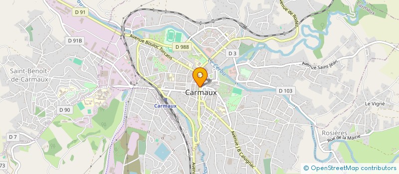 localisation de l'entreprise EURL BLANQUET ISABELLE à CARMAUX