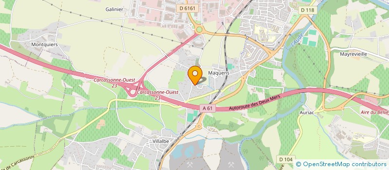 localisation de l'entreprise EURL BLAZY HERVE  CARCASSONNE