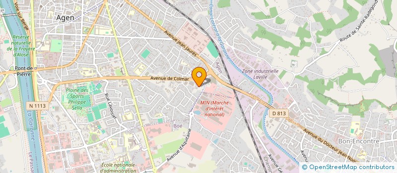 localisation de l'entreprise EURL BLONDE GENETIQUE  AGEN