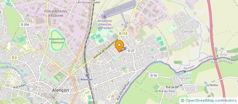 localisation de l'entreprise EURL BM MACONNERIE à ALENCON