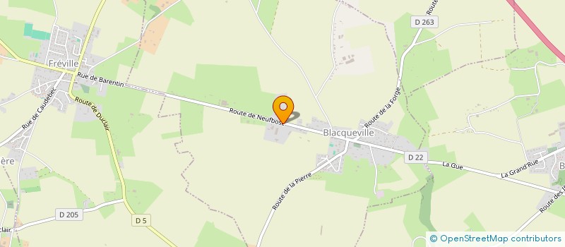 localisation de l'entreprise EURL BM REMORQUE  BLACQUEVILLE