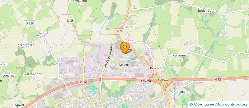 localisation de l'entreprise EURL  BM2S  LANDIVISIAU
