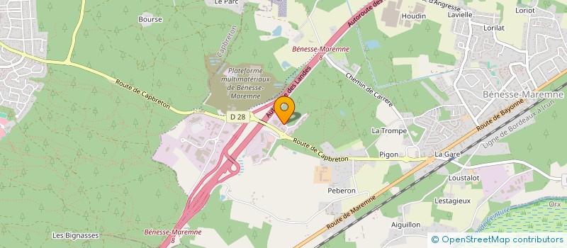 localisation de l'entreprise EURL BML  BENESSE-MAREMNE
