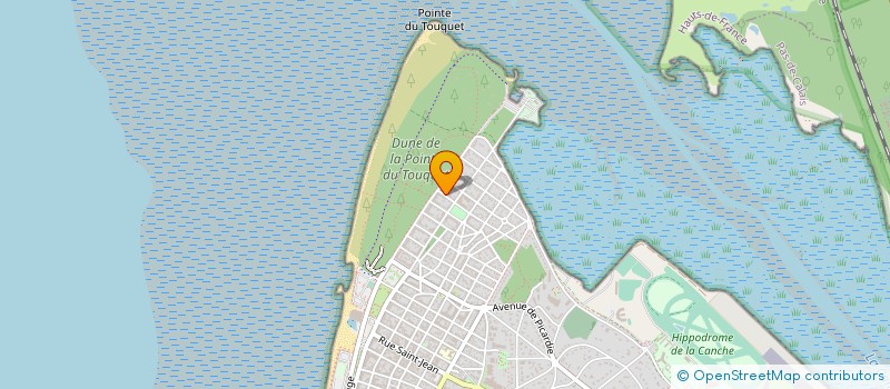 localisation de l'entreprise EURL BML CITE LOISIRS  LE TOUQUET-PARIS-PLAGE