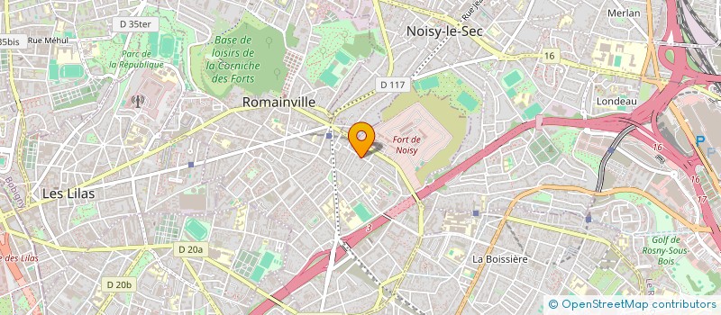 localisation de l'entreprise EURL BMZ VTC TPMR à ROMAINVILLE