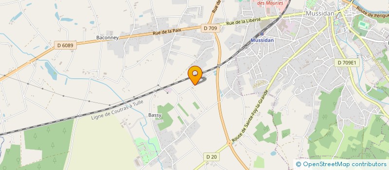 localisation de l'entreprise EURL BOIS ET SCIAGE CHANDOS à SAINT-MEDARD-DE-MUSSIDAN
