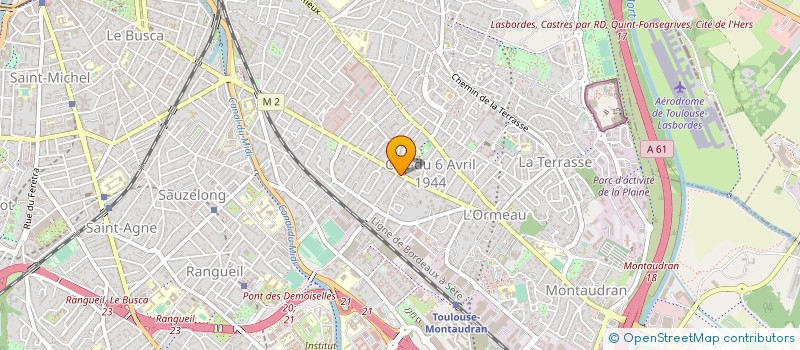 localisation de l'entreprise EURL BOIS VERT à TOULOUSE