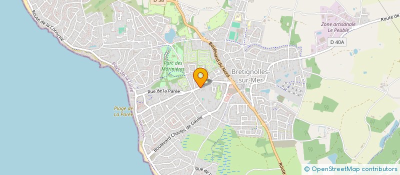 localisation de l'entreprise EURL BOITEAU  BRETIGNOLLES-SUR-MER