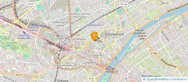 localisation de l'entreprise EURL BONDIA à COURBEVOIE
