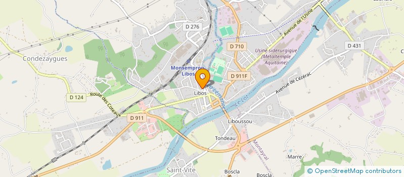 localisation de l'entreprise EURL BONHOURE ARCHITECTURE  MONSEMPRON-LIBOS