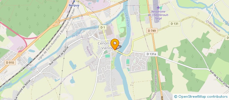 localisation de l'entreprise EURL BONNAMY  CENON-SUR-VIENNE