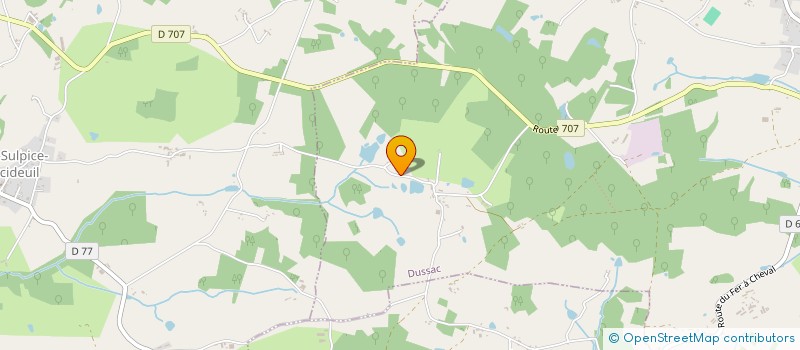 localisation de l'entreprise EURL BONNEAU JEAN CHRISTOPHE  DUSSAC