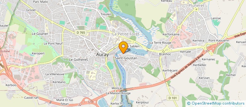 localisation de l'entreprise EURL BONNEC à AURAY