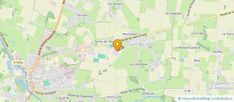 localisation de l'entreprise EURL BONNETAIN RENOVATION SERVICE - BRS à SAINT-BENIGNE