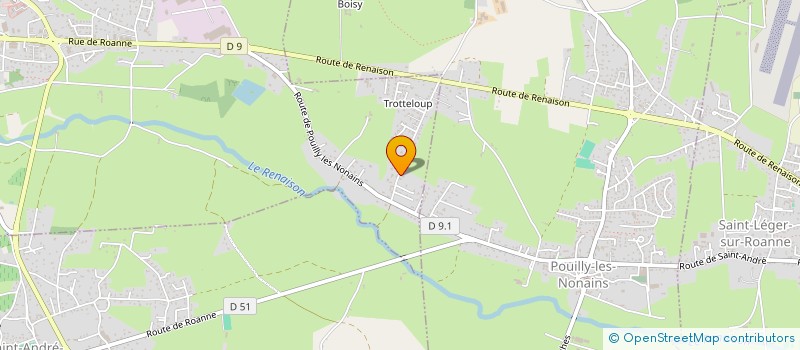 localisation de l'entreprise EURL BORDELET TRAVAUX à RENAISON