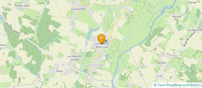 localisation de l'entreprise EURL BOREL PHILIPPE à SAINT-USUGE