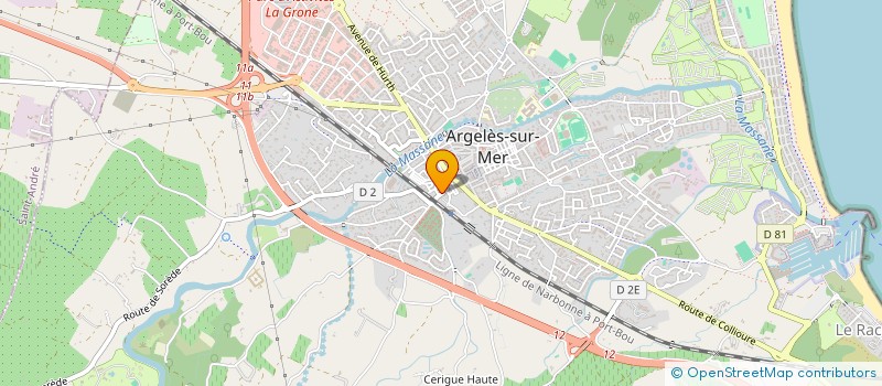 localisation de l'entreprise EURL BOSC 83 à ARGELES-SUR-MER