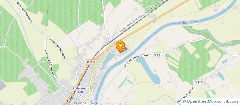localisation de l'entreprise EURL BOTRANS à LISLE-SUR-TARN